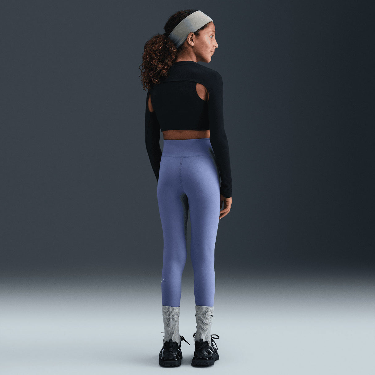 Nike Girls DF ONE TIGHT AOP Blue