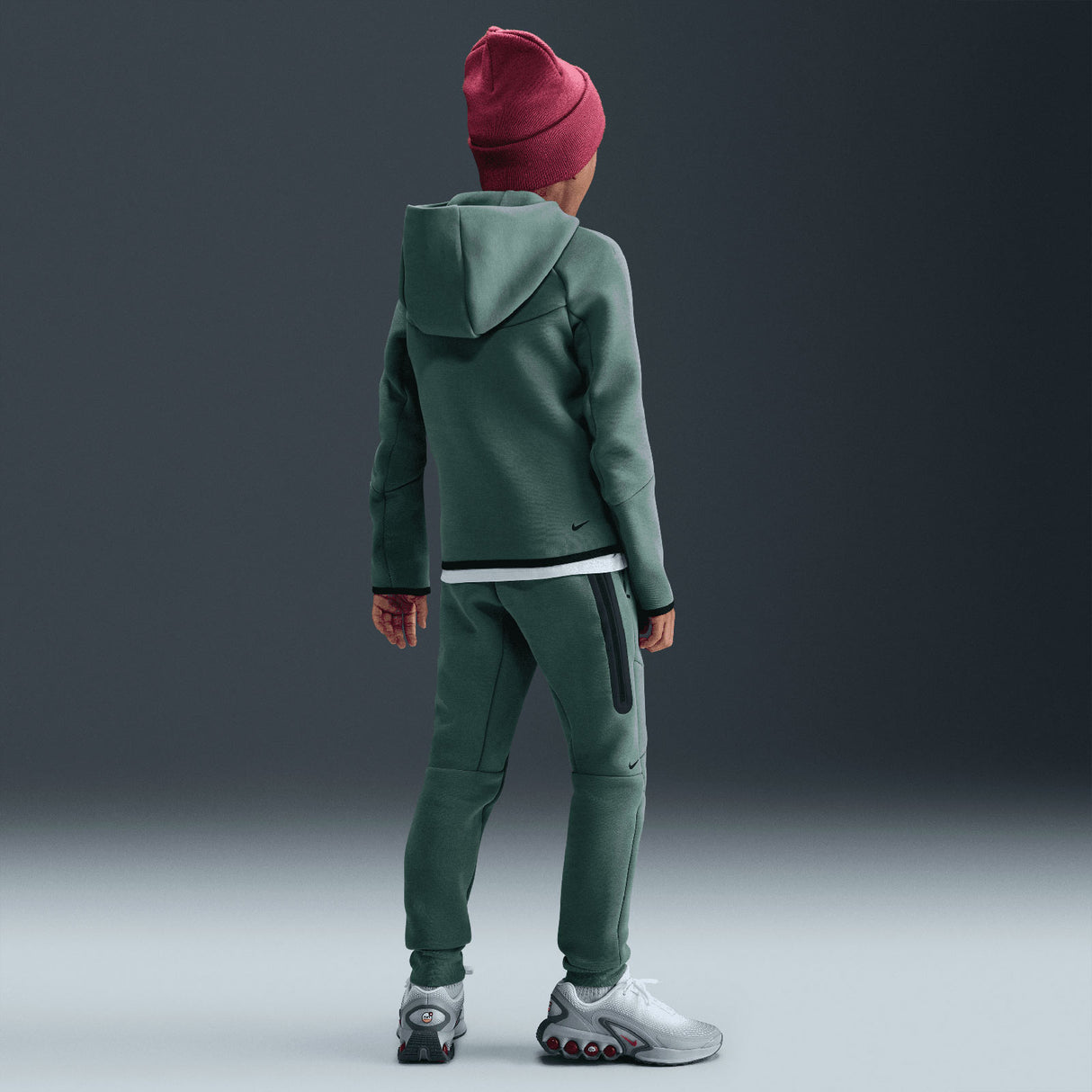 Nike Boys NSW TCH FLC JOGGER PD Green