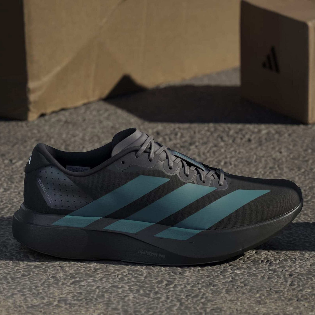 adidas Adizero EVO SL Mens Regular-Fit Lace Running Shoes
