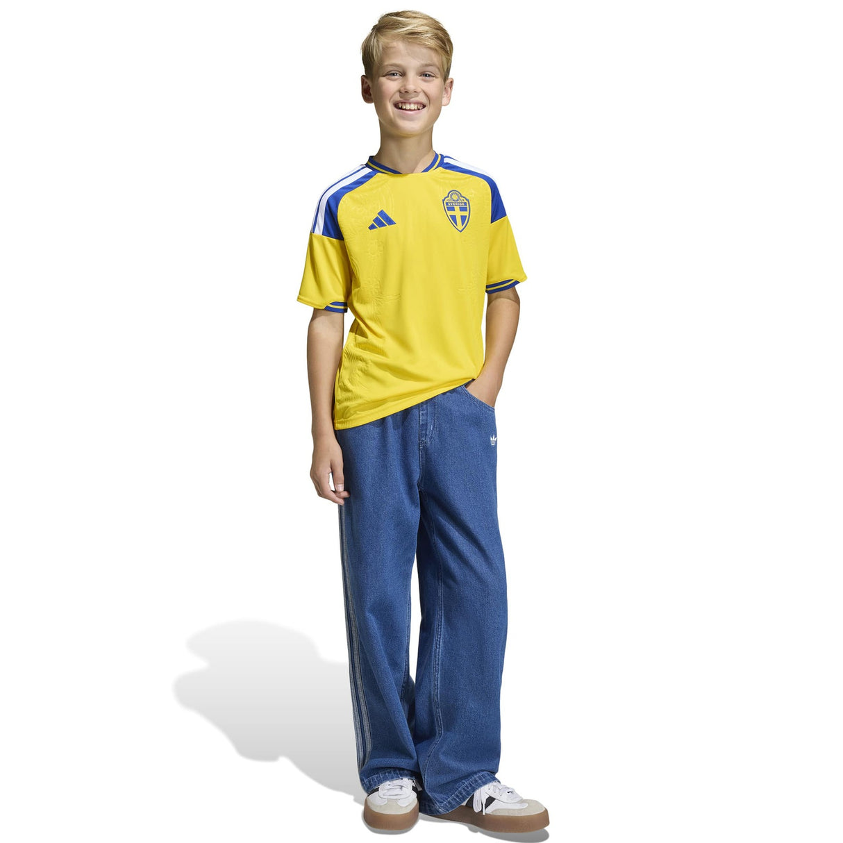 adidas Sweden WC26 Kids Home Jersey Yllw