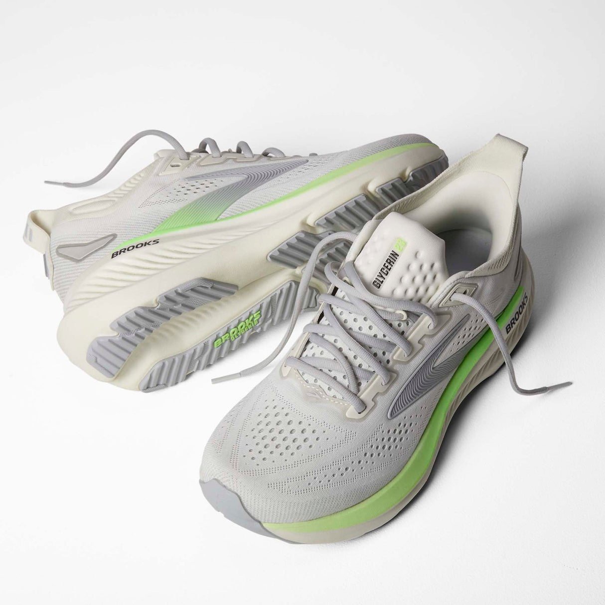 Brooks Mens Glycerin 23 White