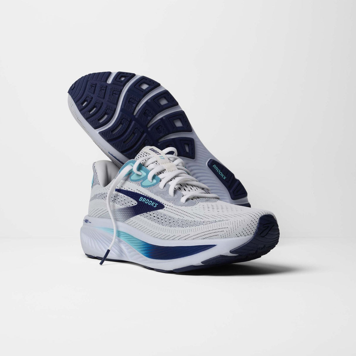 Brooks Mens Ghost 17 White