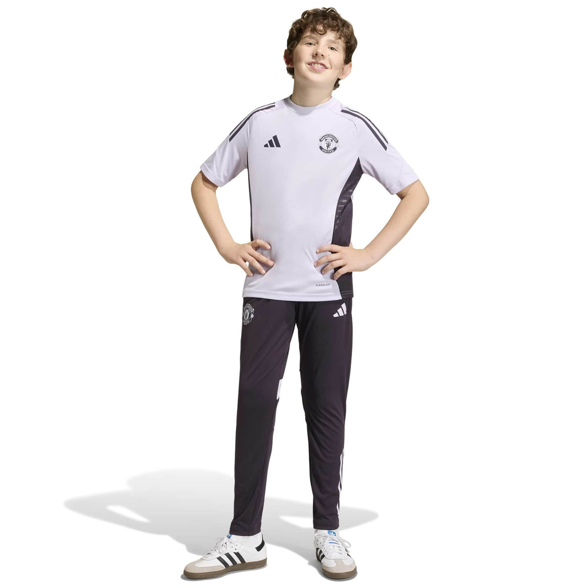 adidas MUFC 25 Kids Train RF Jersey Purp