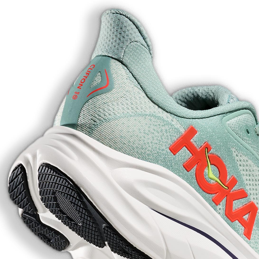 HOKA CLIFTON 10 WIDE MENS GREEN