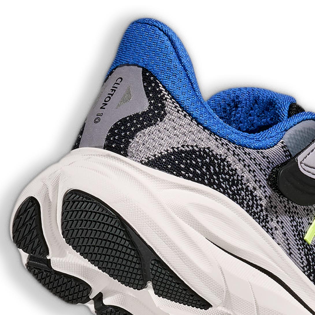 HOKA K CLIFTON 10 LITTLE KIDS GREY