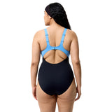 SPEEDO SCULP BFLY BACK ONE PIECE BLUE