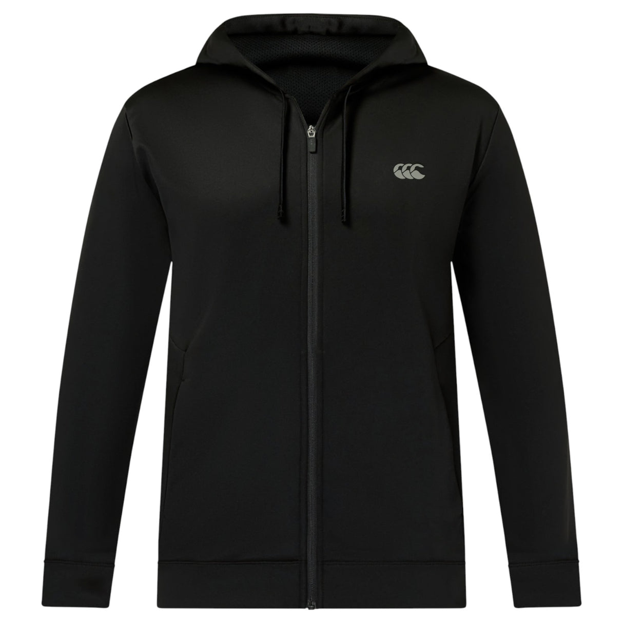 Canterbury Mens TEMPO KNIT FZ HOODIE Blk