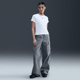 Nike W NSW RIB  TGHT SS TEE White