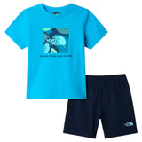 TNF Boys BOX NSE PLAY REG Short Set Blue