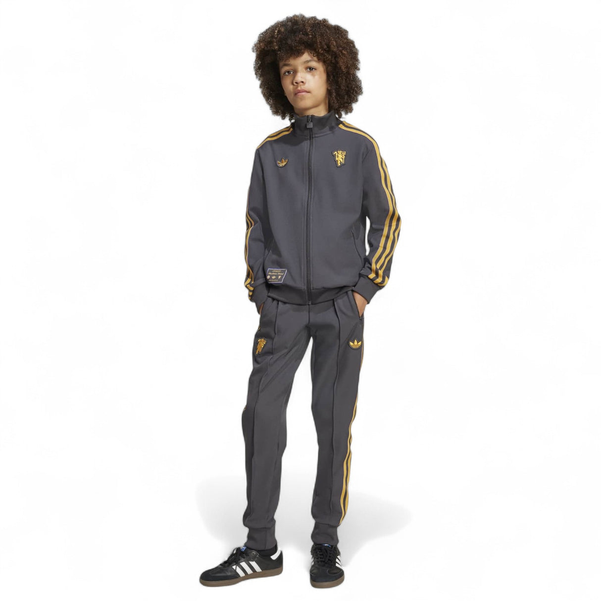 adidas OG MUFC 25 Kid Icon Track Top Blk