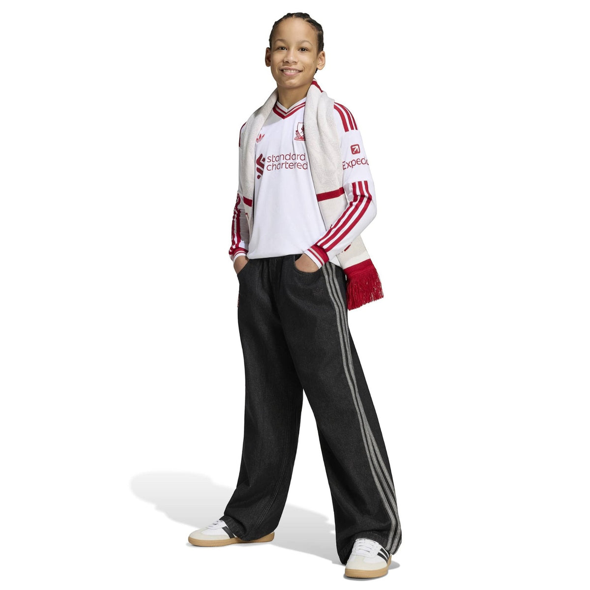 adidas OG LFC 26 Kids Away LS Jersey Wht