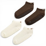 BAHE Studio Grippy Ankle Socks 2Pk White