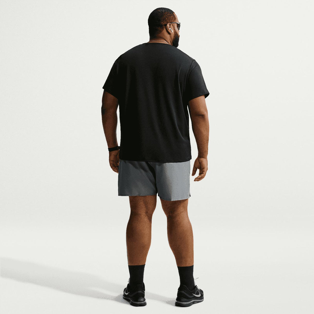 Nike Mens DF Miler 5BF Shorts Grey