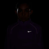 Nike Girls DF Tempo LS Half Zip Purple