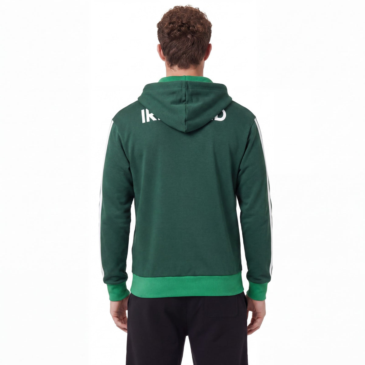 adidas Athletics Ireland Mens 3-Stripes Full-Zip Hoodie