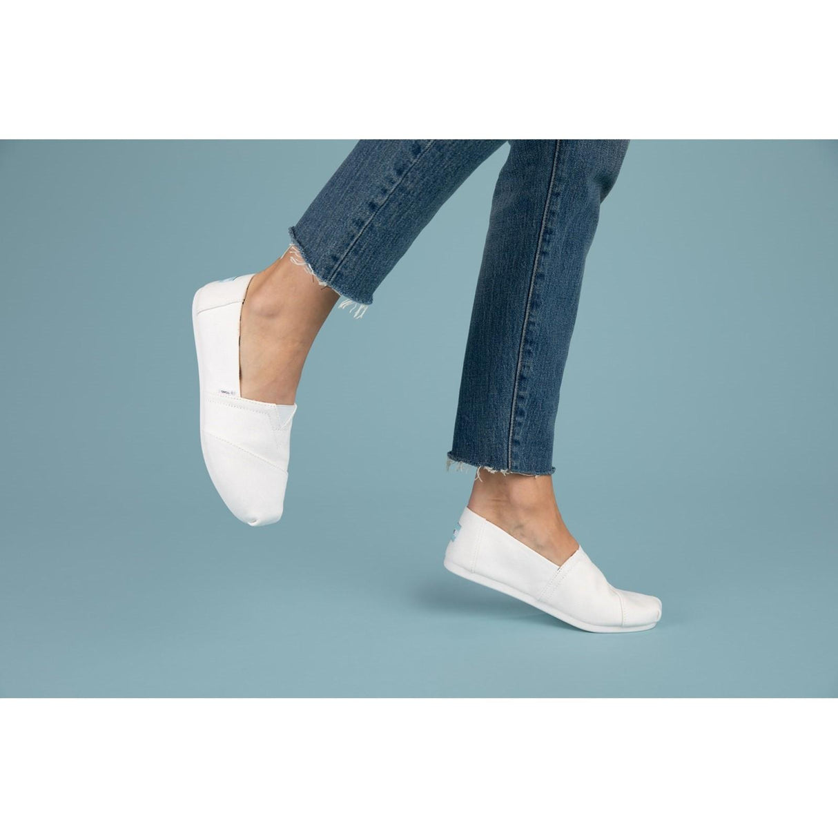 TOMS Womens Alpargata Shoes White