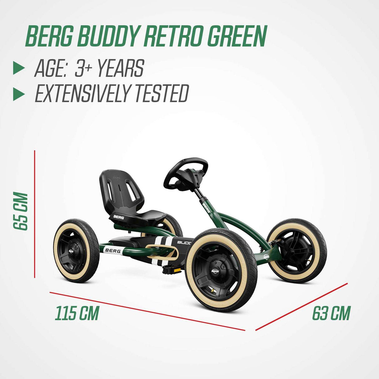 BERG Buddy Retro Green Go-Kart