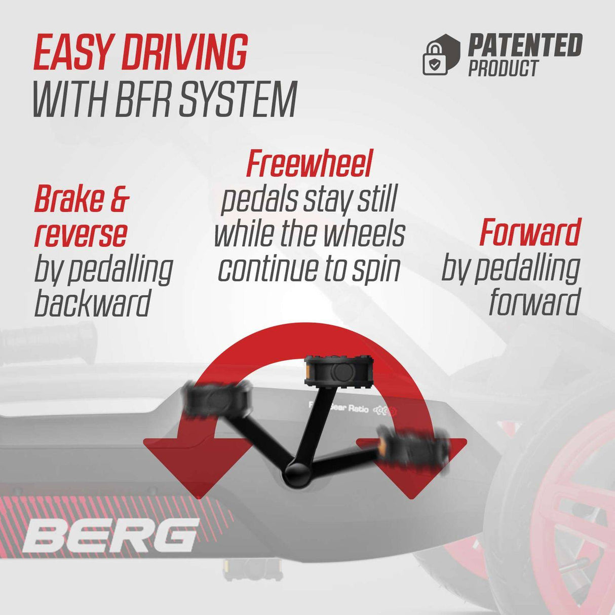 BERG Rally APX Red 3 Gears Go-Kart