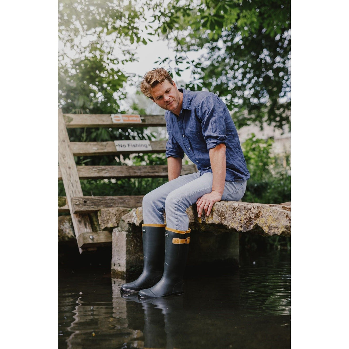 Cotswold Unisex Stratus Wellington Boot Green