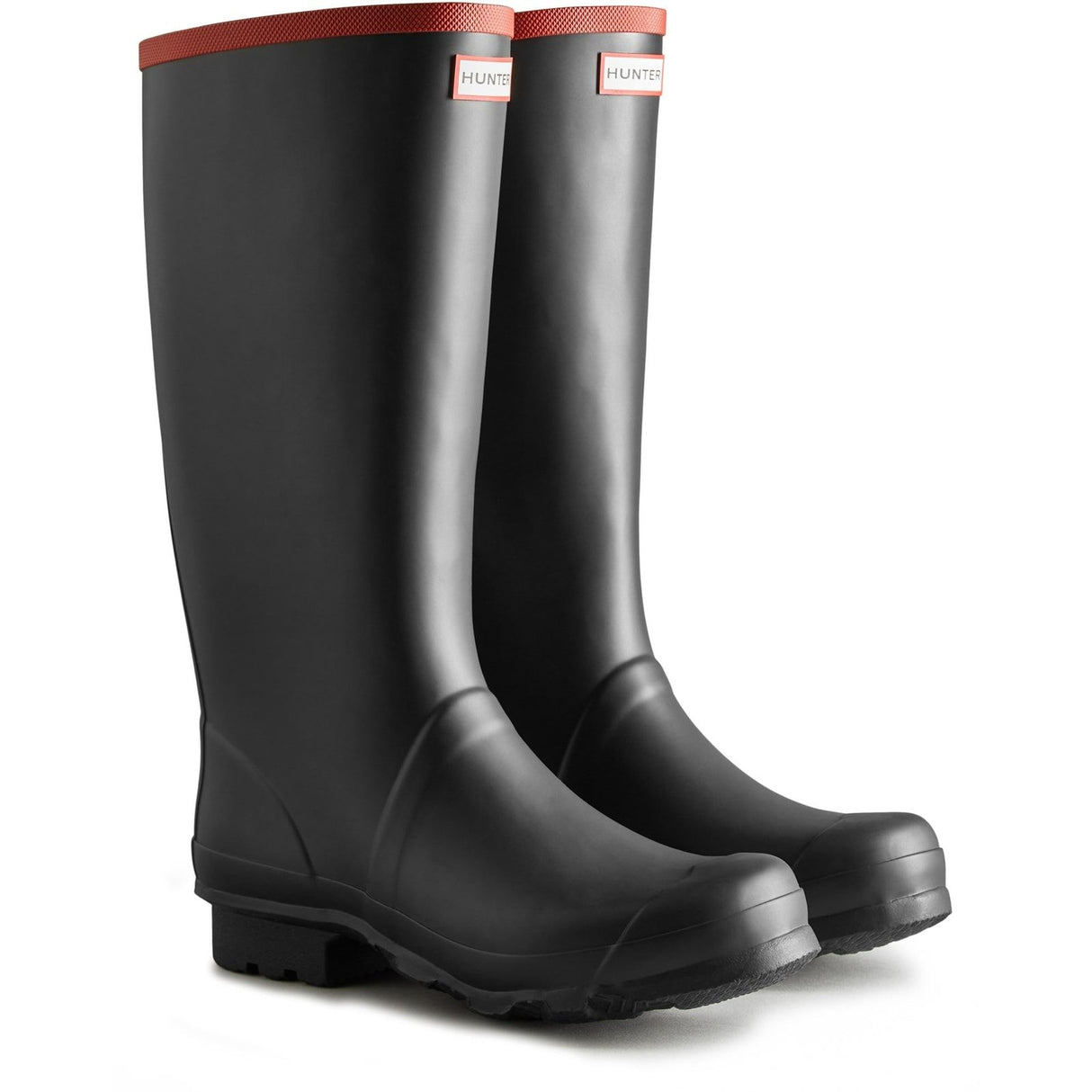 Hunter Unisex Argyll Full Knee Wellington Black