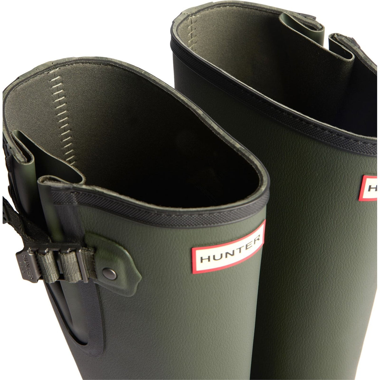 Hunter Mens Field Downpour Adjustable Boot Dark Olive/Black