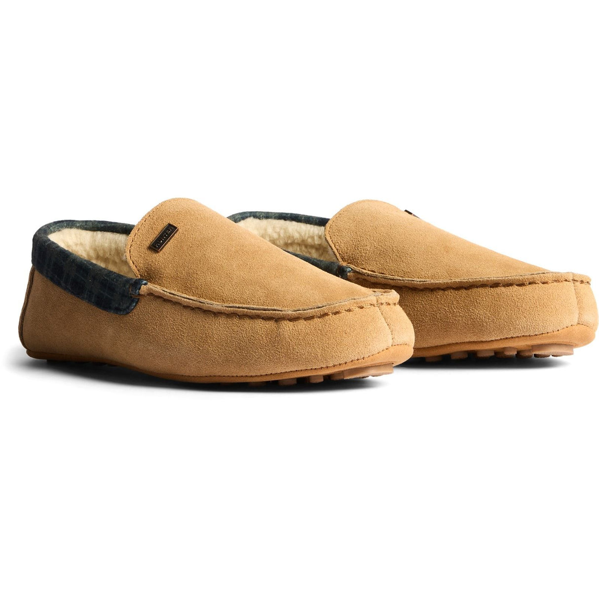 Hunter Mens Moccassin Slipper Biscuit