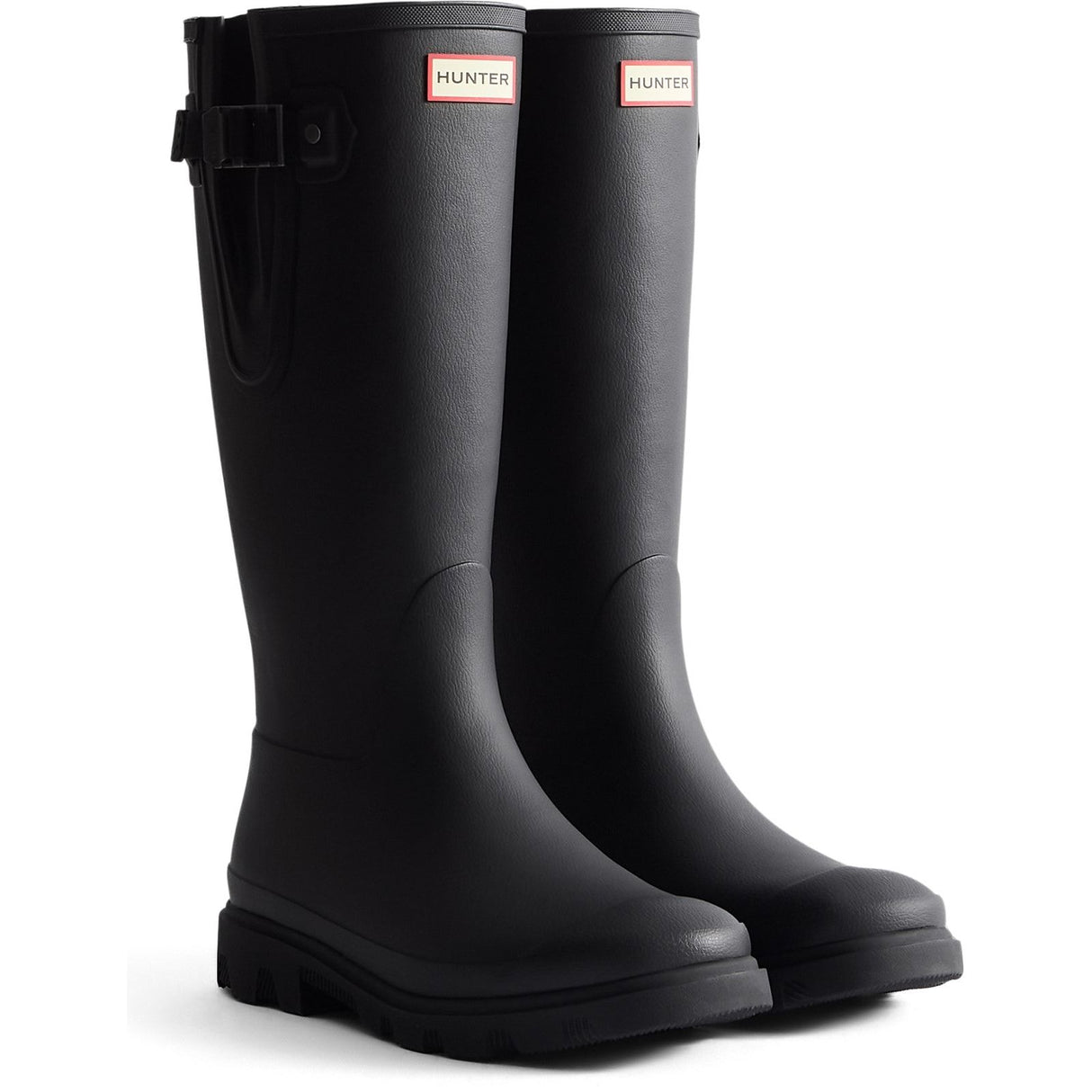 Hunter Mens Downpour Adjustable Boot Black