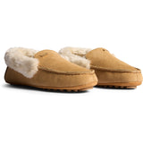 Hunter Womens Womens Moccasin Slipper Sherpa Biscuit