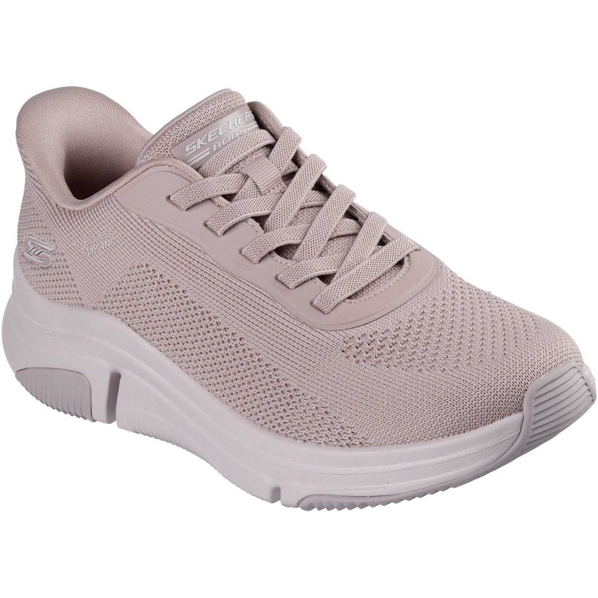 Skechers Womens BOBS Sparrow Flex Too You Trainers Blush