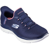 Skechers Womens Summits Diamond Dream Trainer Navy/Pink