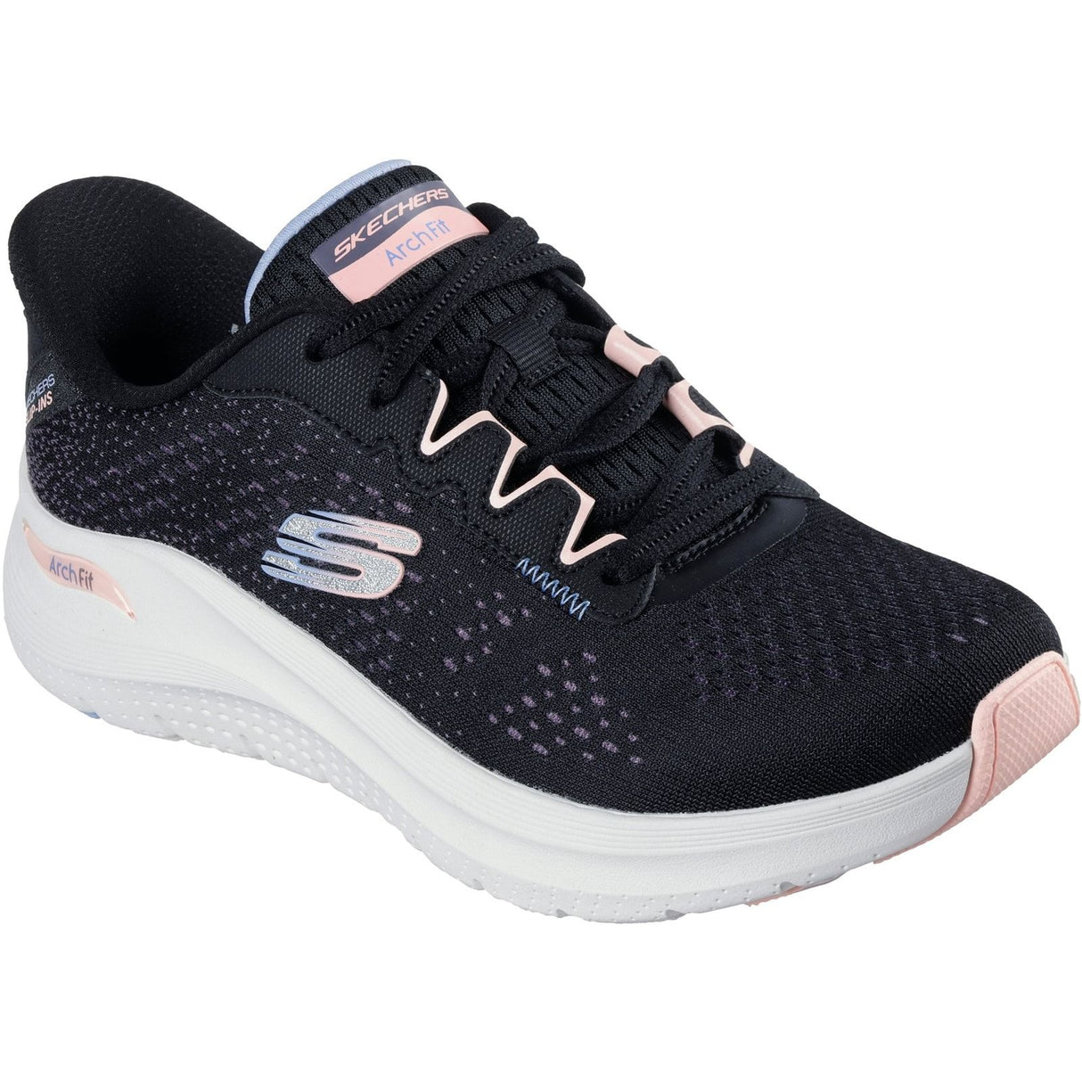 Skechers Womens Arch Fit 2.0 Fresh Pace Trainer Black/Multi
