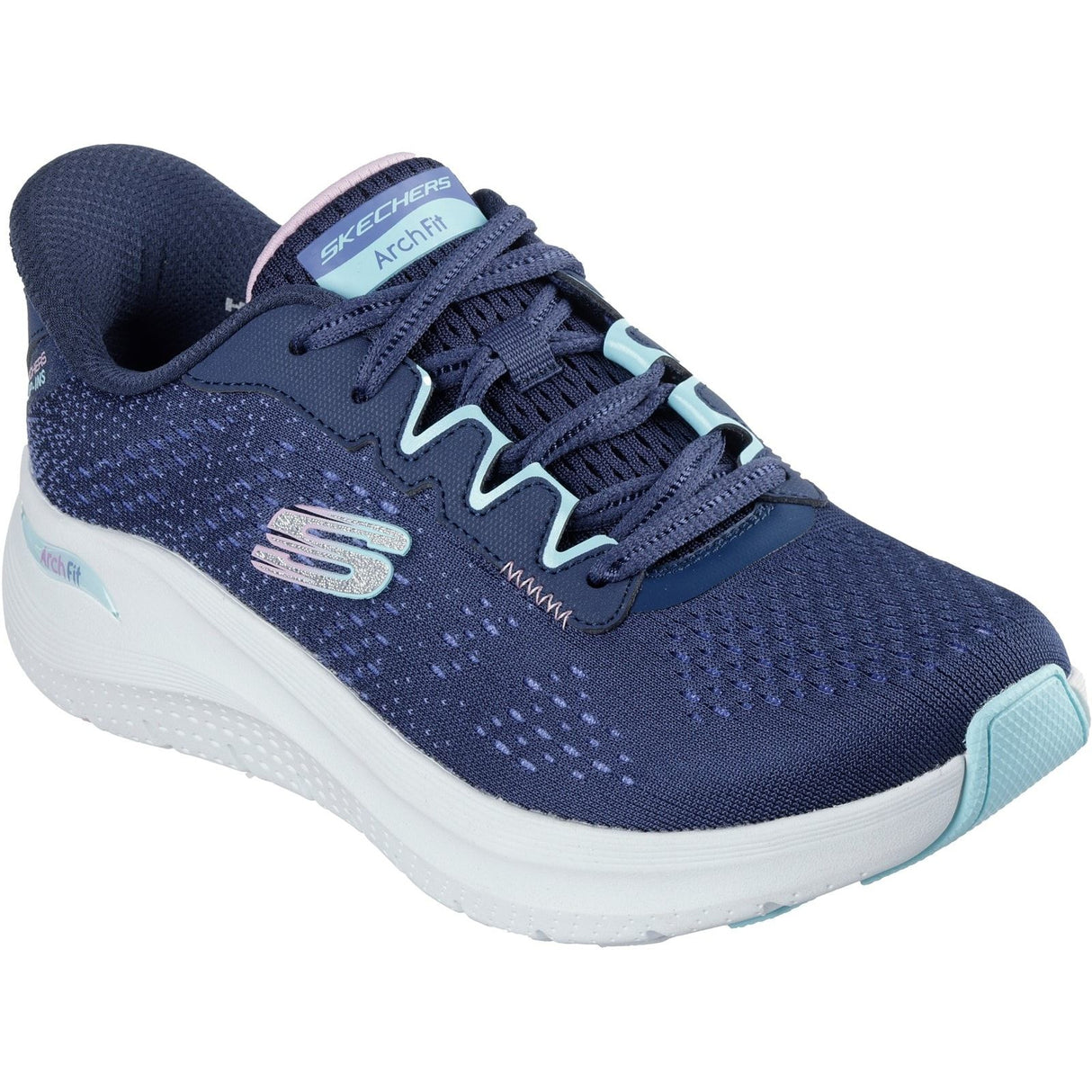 Skechers Womens Arch Fit 2.0 Fresh Pace Trainer Navy/Multi