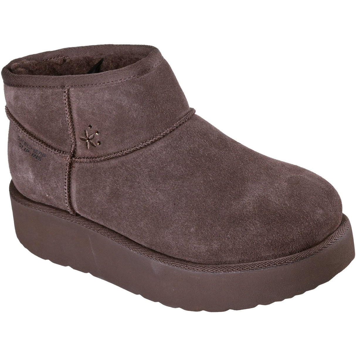 Skechers Womens Keep Cozy Boots Chocolate