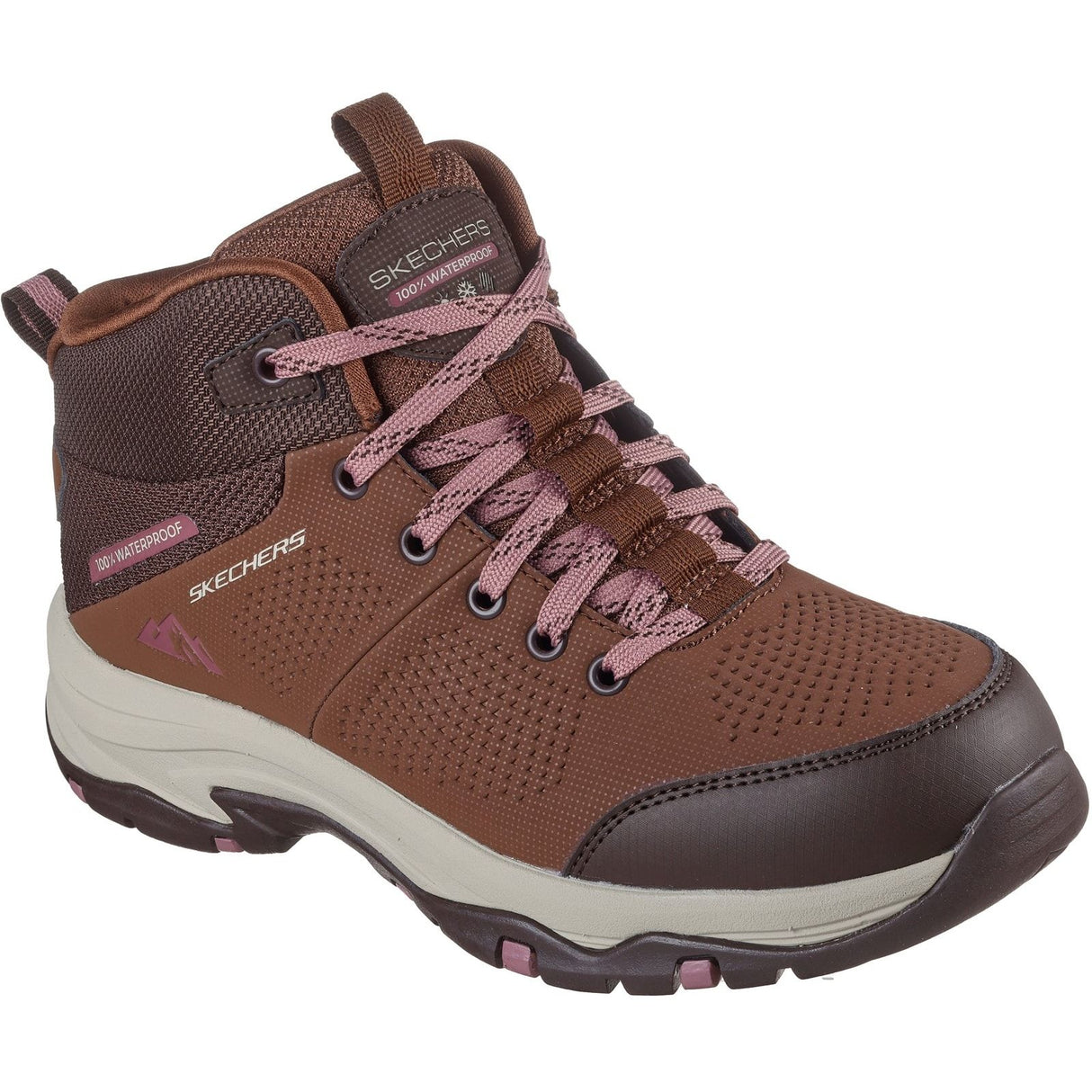 Skechers Womens Trego Trail Destination Hiker Brown/Multi