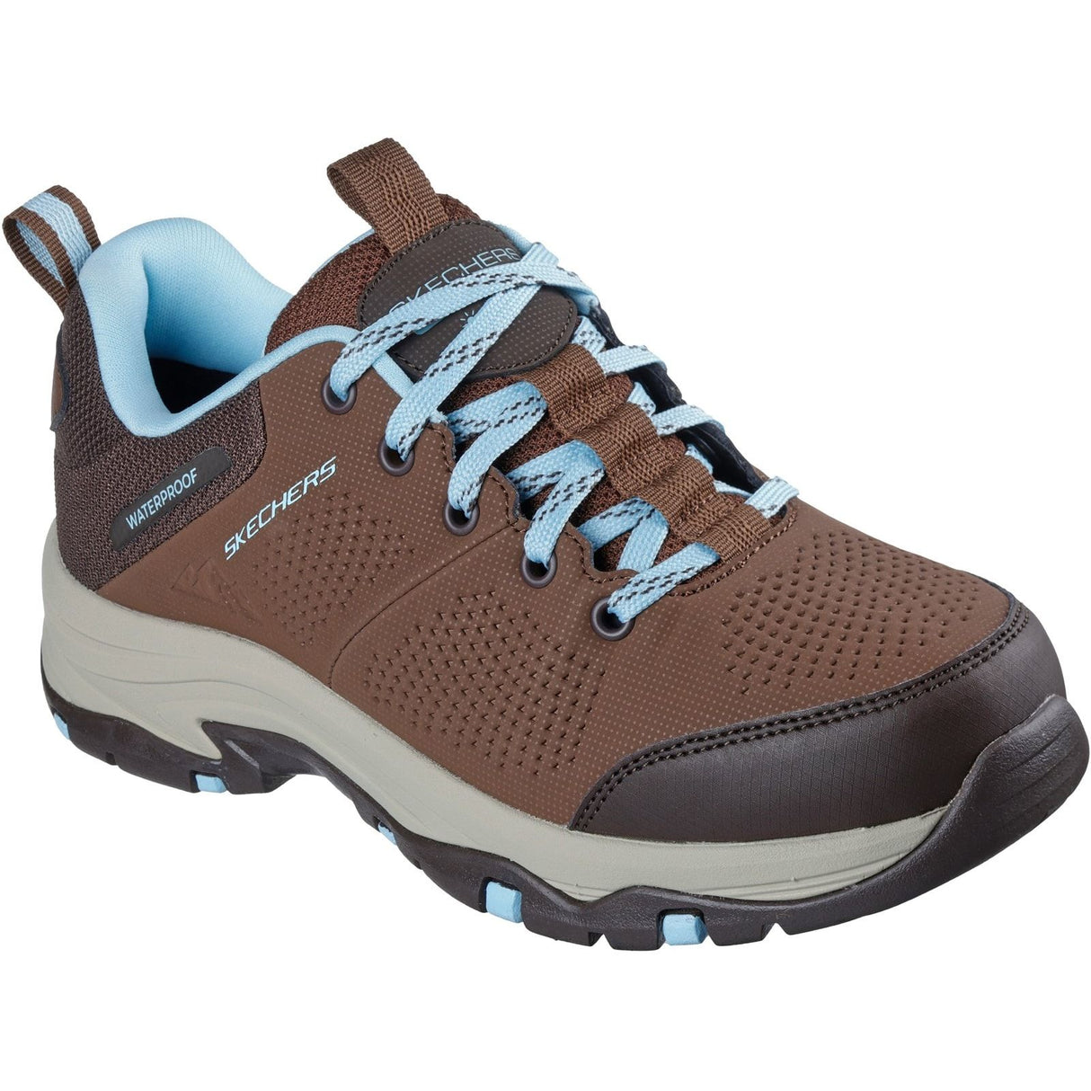 Skechers Womens Trego Trail Destiny Hiking Shoes Chocolate
