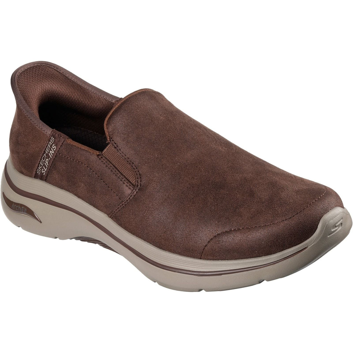 Skechers Mens Go Walk Arch Fit 2.0 Quest  Trainers Brown