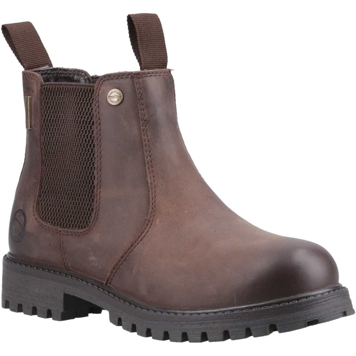 Cotswold Junior Kids Aston Pull On Dealer Boot Brown