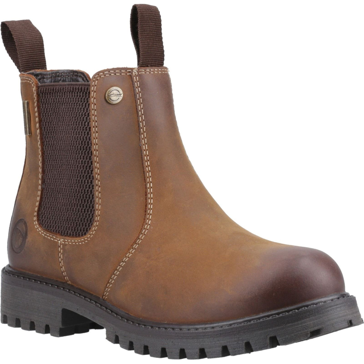 Cotswold Junior Kids Aston Pull On Dealer Boot Tan