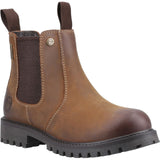 Cotswold Junior Kids Aston Pull On Dealer Boot Tan