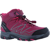 Hi-Tec Girls Blackout Mid Boots Dark Rose/Fuchsia