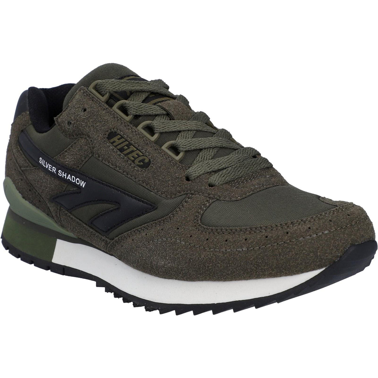 Hi-Tec Mens Silver Shadow Shoes Dark Olive