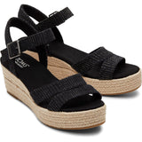 TOMS Womens Audrey Espadrille Black