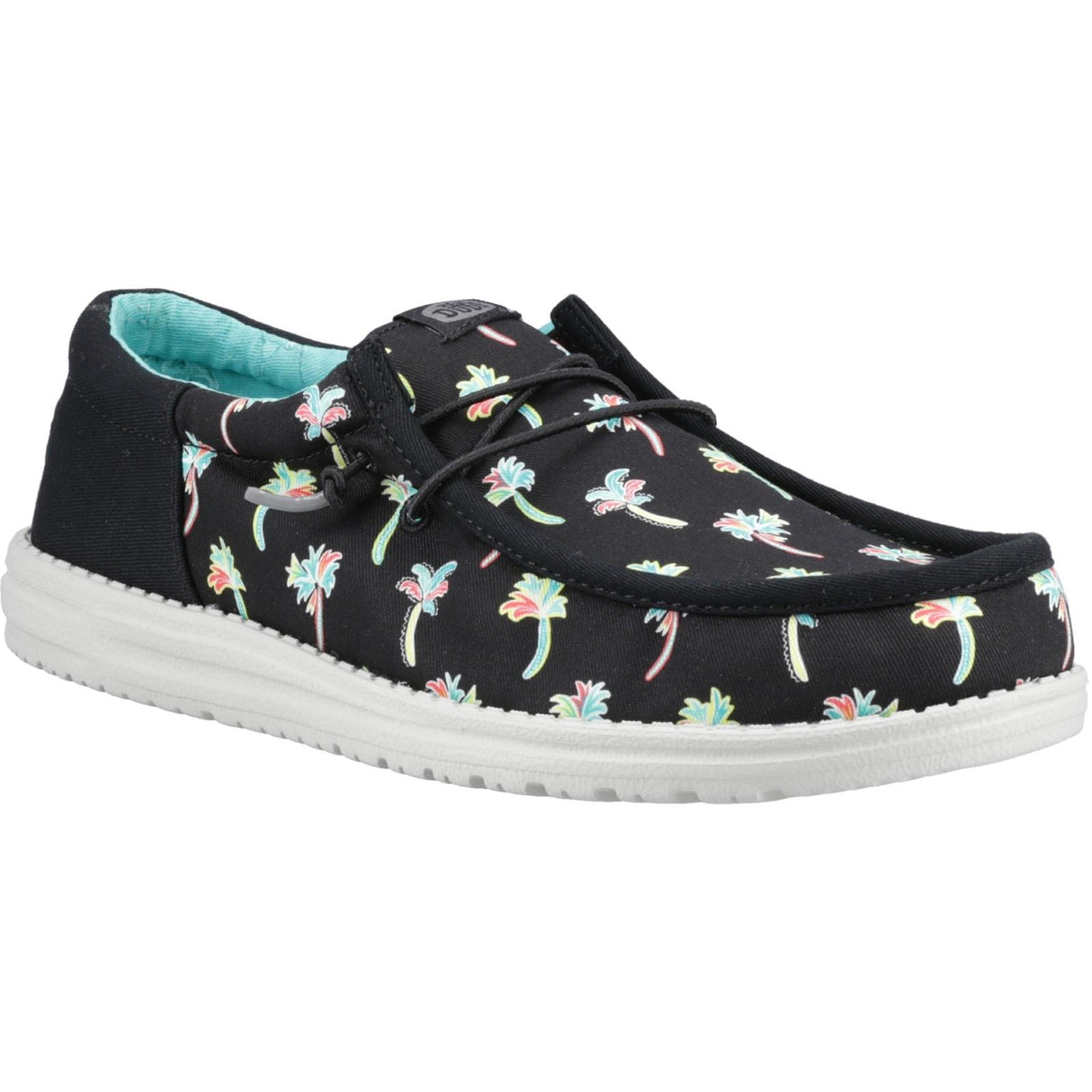 HEYDUDE Mens Wally Funk Party Palm Shoes Black/Multi