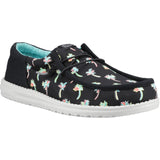 HEYDUDE Mens Wally Funk Party Palm Shoes Black/Multi