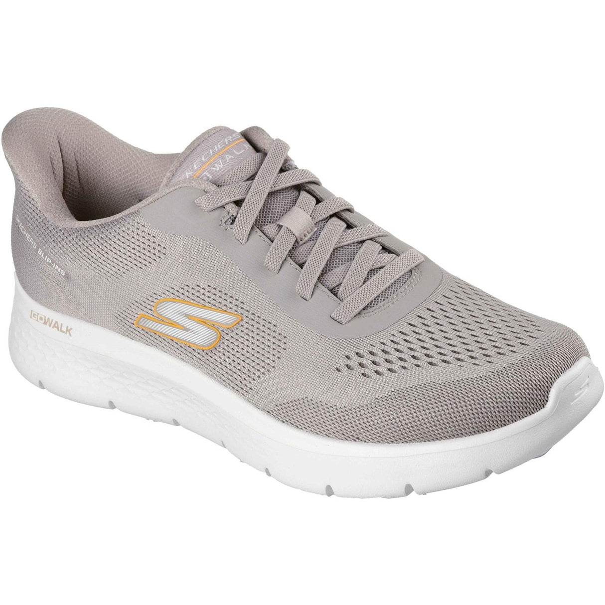 Skechers Mens Go Walk Flex Trainers Taupe