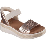 Skechers Womens BOBS Sun Ray Sandal Rose Gold