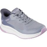 Skechers Womens BOBS Squad 4 Staple Look Trainer Grey/Multi