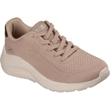 Skechers Womens Bobs Squad Waves Current Look Trainers Taupe