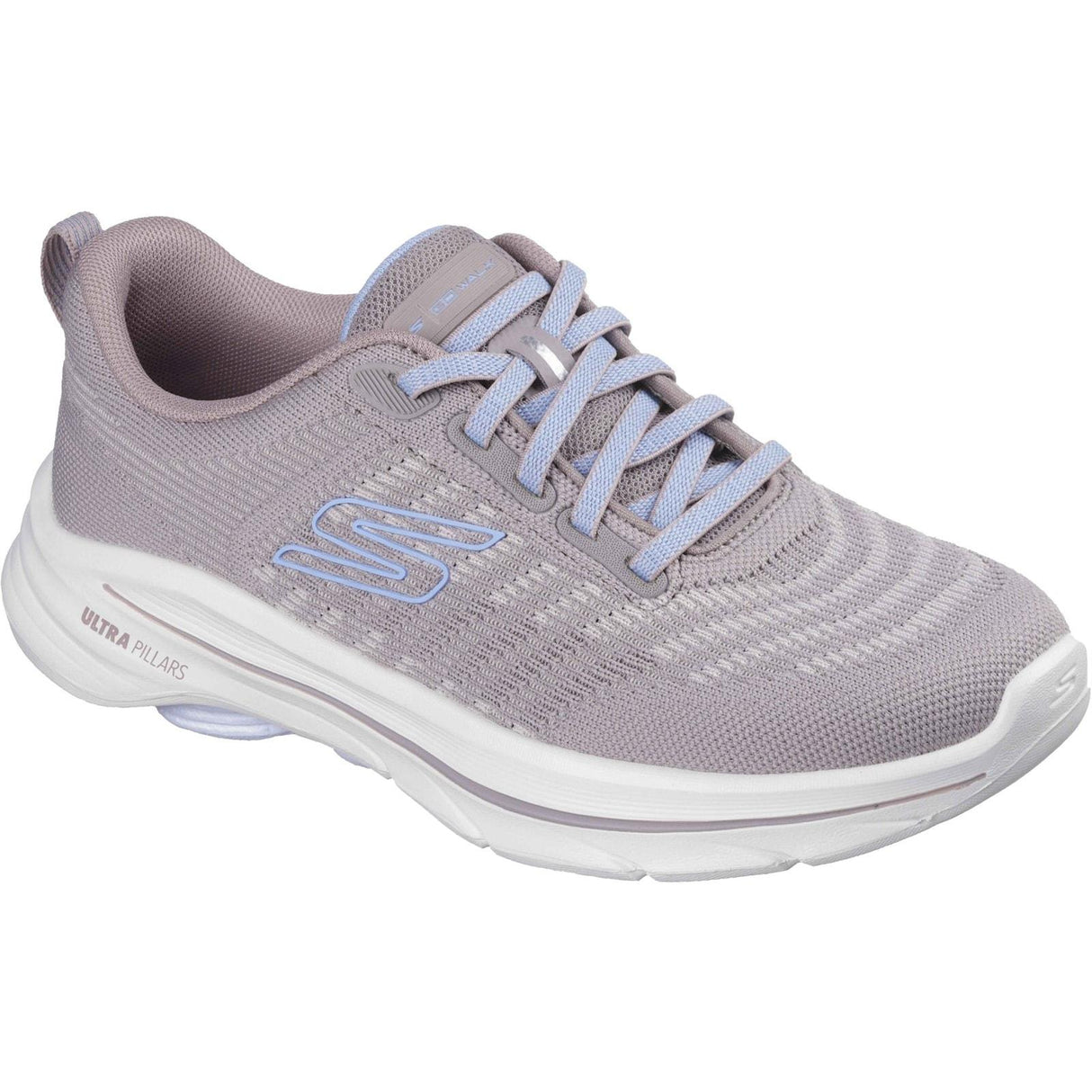 Skechers Womens GO WALK 8 Britt Trainer Taupe/Blue