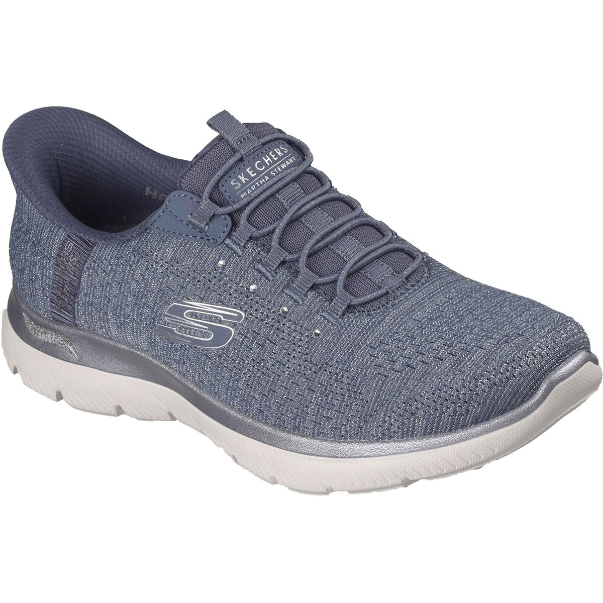 Skechers Womens Arch Fit Summits - Soft Shimmer Trainers Slate